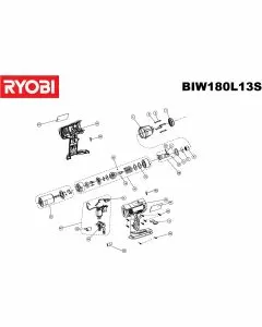 Ryobi BIW180L13S Spare Parts List Serial No: 4000444040