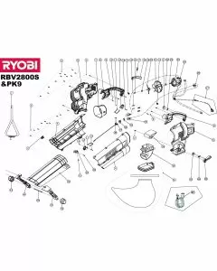 Buy A Ryobi RBV2800S Spare part or Replacement part for Your Electric Blower VacWith PowerMulching and Fix Your Machine Today