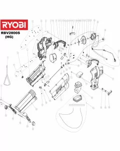 Buy A Ryobi RBV2800S Spare part or Replacement part for Your 2800V Blower Vac and Fix Your Machine Today