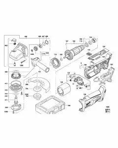 Milwaukee HD28 AG115 CLAMPING FLANGE WS115-230 P1 A/M 4932449324 Spare Part Serial 4000417947