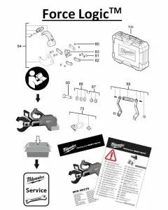 Buy A Milwaukee M18 HCC750C Spare part or Replacement part for Your Underground. Cable Cutter and Fix Your Machine Today