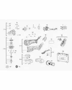 Buy A AEG BEWS18115BLP  Spare part or Replacement part for Your Cordless Grinder and Fix Your Machine Today