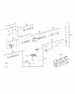 Milwaukee MXF DCD150 Spare Parts List Serial No 4000474605