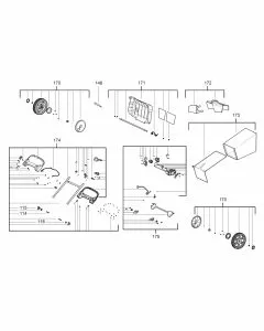 Milwaukee M18 F2LM53 AXLE 4931480491 Spare Part Serial 4000491303