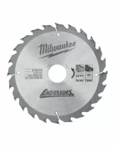 Milwaukee 165mm X 30mm X 24T Circular Saw Wood Blade  4932399909