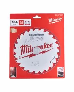 Milwaukee 184mm x 30mm 24T Wood Circular Saw Blade 4932471297 