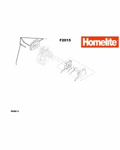 Homelite F2015 Spare Parts List Type: 1000064601