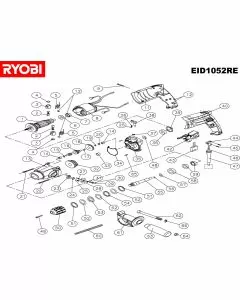 Ryobi EID1052RE Spare Parts List Type: 5133000190