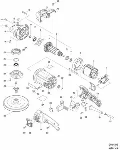 Buy A Makita 9237CB *WOOL PAD 180 FOR 9227CB 192629-7 Spare Part and Fix Your Angle Grinder  Today