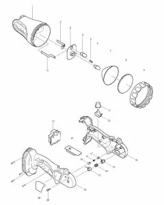 Makita BML145 Spare Parts List