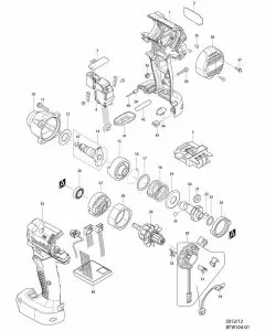 Buy A Makita BTW104 Spare part or Replacement part for Your Impact Wrench and Fix Your Machine Today