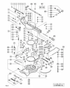 Hitachi C10FSB Spare Parts List 