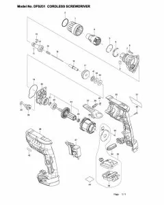 Buy A Makita DFS251 BATTERY COVER BDG800/DTW251 450128-8 Spare Part and Fix Your Combi / Drill Driver & Screwdrivers  Today