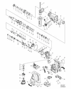 Buy A Makita DHR242 Spare part or Replacement part for Your Rotary & Demolition Hammers and Fix Your Machine Today