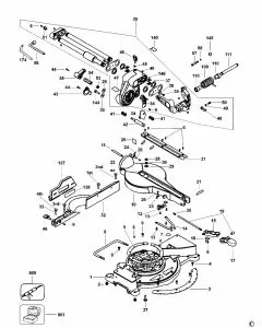 Dewalt DW017 Spare Parts List Type 1