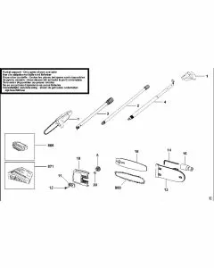 Buy A Black & Decker GPC1800L Spare part or Replacement part for Your Pruner and Fix Your Machine Today