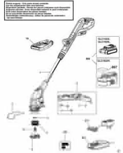 Buy A Black & Decker GLC1423 Spare part or Replacement part for Your Cordless Linetrimmer and Fix Your Machine Today