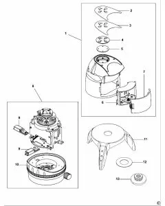 Stanley CL54 Spare Parts List Type 1 Exploded Parts Diagram