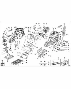 Stanley FME630 Spare Parts List Type 1 Exploded Parts Diagram