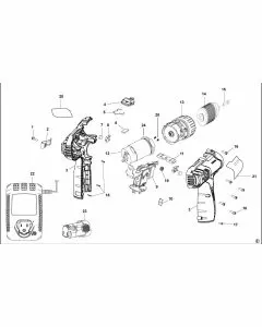 Stanley FMC010 Spare Parts List Type H1 Exploded Parts Diagram