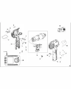 Stanley FMC040 Spare Parts List Type H1 Exploded Parts Diagram