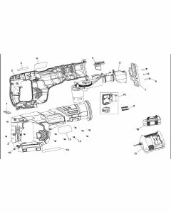 Stanley FMC670 Spare Parts List Type H1 Exploded Parts Diagram