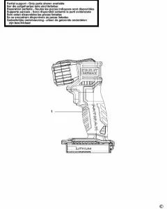 Stanley FMC705 Spare Parts List Type 1 Exploded Parts Diagram