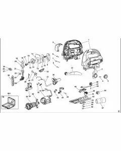 Stanley STSJ0600 Spare Parts List Type 1 Exploded Parts Diagram