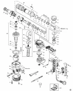 Stanley STHM5KS Spare Parts List Type 1 Exploded Parts Diagram