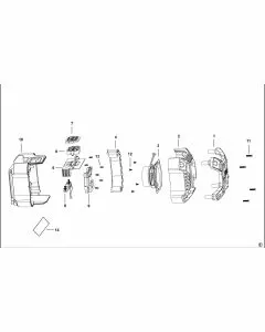 Stanley FMC772 Spare Parts List Type 1 Exploded Parts Diagram