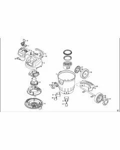 Stanley SXVC20PTE Spare Parts List Type 1 Exploded Parts Diagram