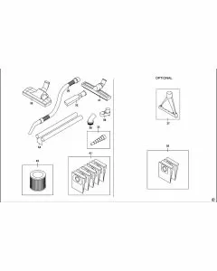 Stanley SXVC50XTDE Spare Parts List Type 1 Exploded Parts Diagram