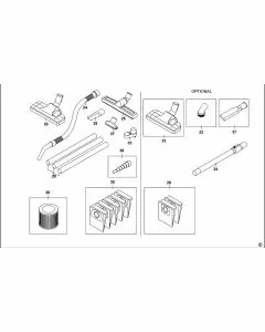 Stanley SXVC30XTDE Spare Parts List Type 1 Exploded Parts Diagram