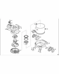 Stanley SXVC20XTE Spare Parts List Type 1 Exploded Parts Diagram