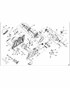 Stanley SDR1400 Spare Parts List Type 1 Exploded Parts Diagram