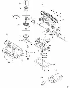 Stanley SSS310 Spare Parts List Type 1 Exploded Parts Diagram