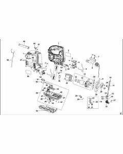 Stanley SSJ0650 Spare Parts List Type 1 Exploded Parts Diagram