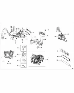 Stanley SCS-46JET Spare Parts List Type 1 Exploded Parts Diagram