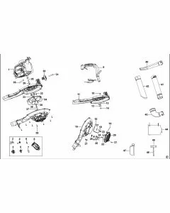 Stanley SLB-3IN1 Spare Parts List Type 1 Exploded Parts Diagram