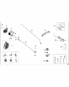 Stanley STR-750 Spare Parts List Type 1 Exploded Parts Diagram