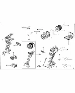 Stanley FMC608 Spare Parts List Type H1 Exploded Parts Diagram