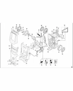 Stanley SXFPW20E Spare Parts List Type 1 Exploded Parts Diagram