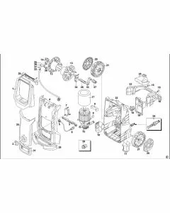 Stanley SW22 Spare Parts List Type 1 Exploded Parts Diagram