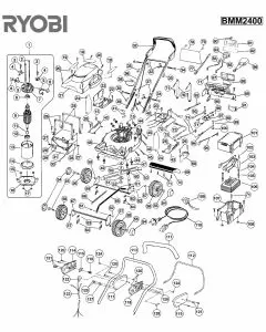 Buy A Ryobi BMM2400  Spare part or Replacement part for Your lawnmower and Fix Your Machine Today