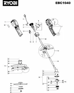 Buy A Ryobi EBC1040 Spare part or Replacement part for Your 1000W Brushcutter and Fix Your Machine Today