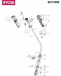 Buy A Ryobi ELT1040 Spare part or Replacement part for Your 1000W Line Trimmer and Fix Your Machine Today