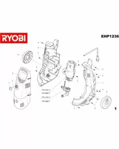 Buy A Ryobi EHP1236  Spare part or Replacement part for Your Electric Pressure Washer and Fix Your Machine Today