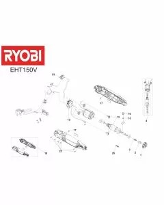 Ryobi EHT150V150W Spare Parts List Serial No: 4000444118