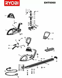 Buy A Ryobi EHT6060  Spare part or Replacement part for Your Electric Hedge Trimmer and Fix Your Machine Today