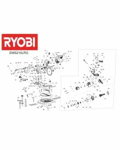 Ryobi EMS210L CARBON BRUSH 5131039243 Spare Part Serial No: 4000462050